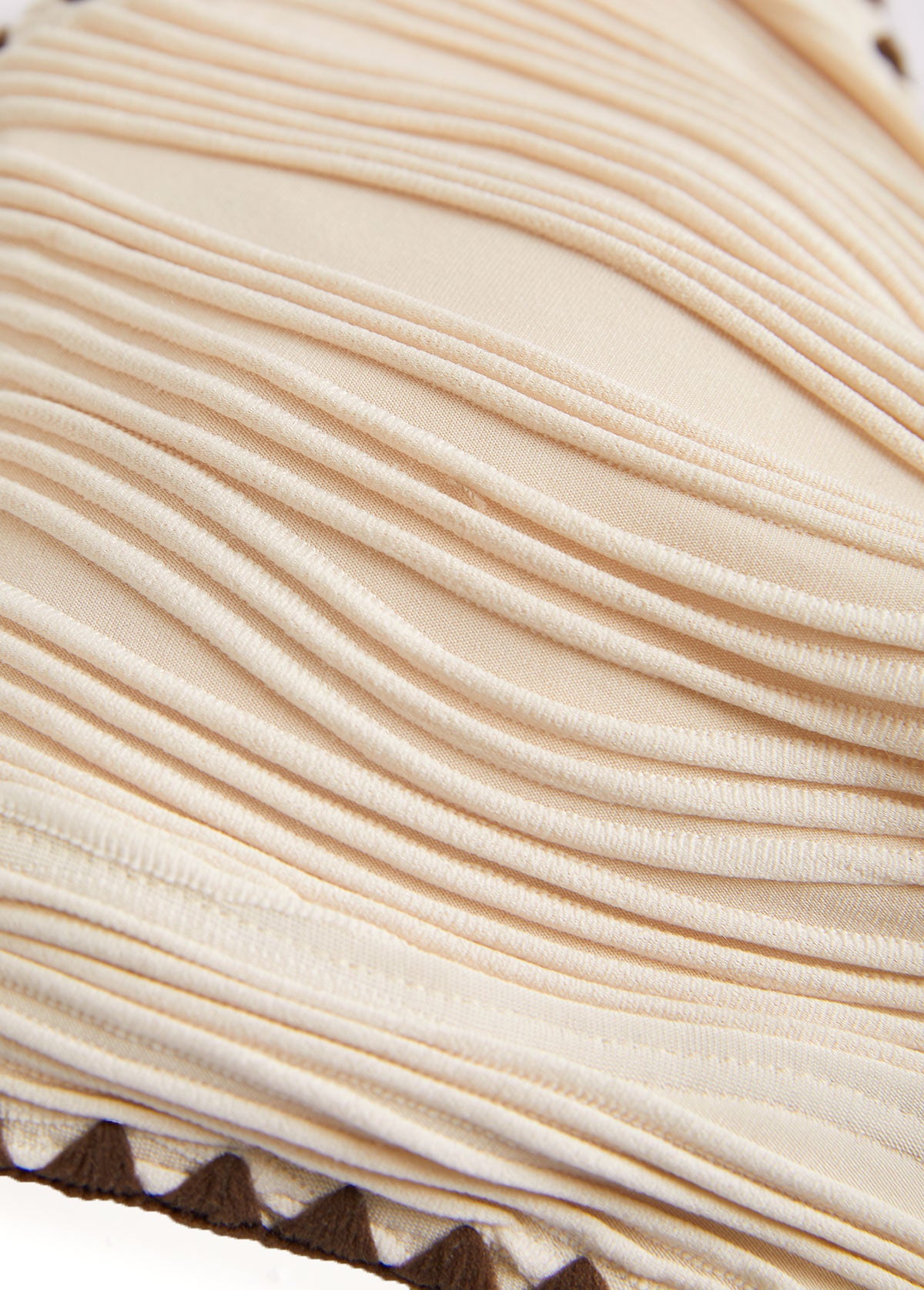 Biquíni Bicolor Cintura Alta Com Laterais Trançadas