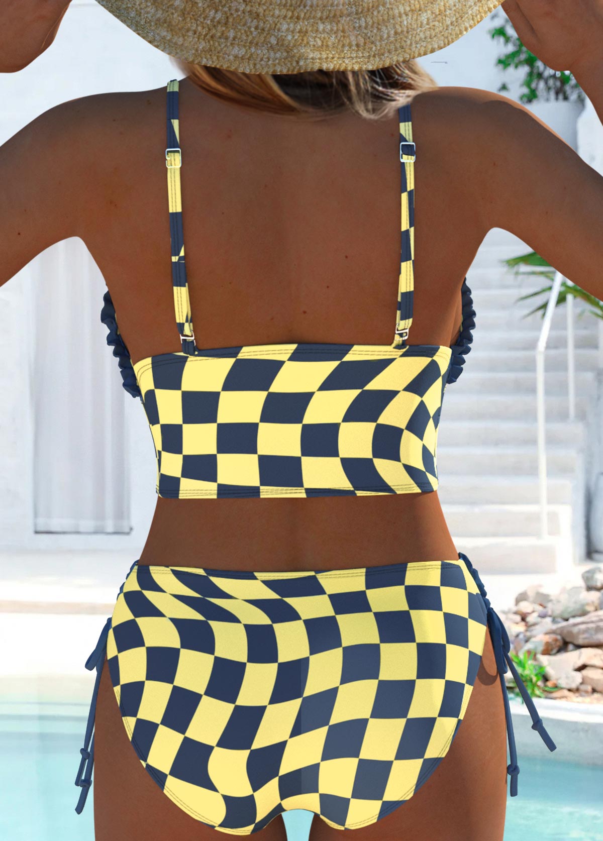 Biquíni Estampado Floral Cintura Alta Com Top Estruturado