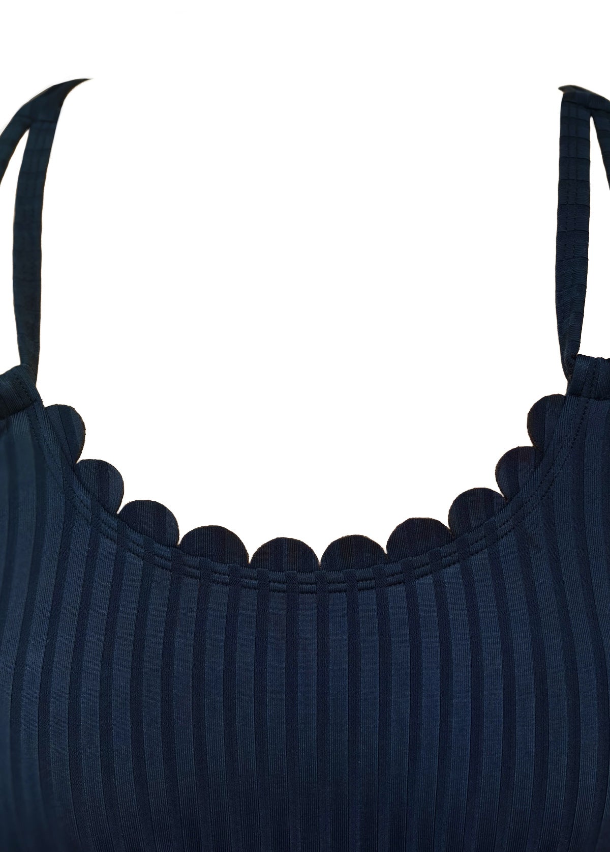 Tankíni Canelado Com Alças Duplas E Estampa Botânica